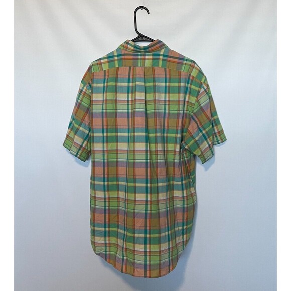 Ralph Lauren Shirt Mens XL Green Purple Short Sleeve Pastel Colorful Pony Preppy - Picture 7 of 9